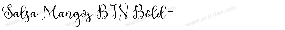 Salsa Mangos BTN Bold字体转换